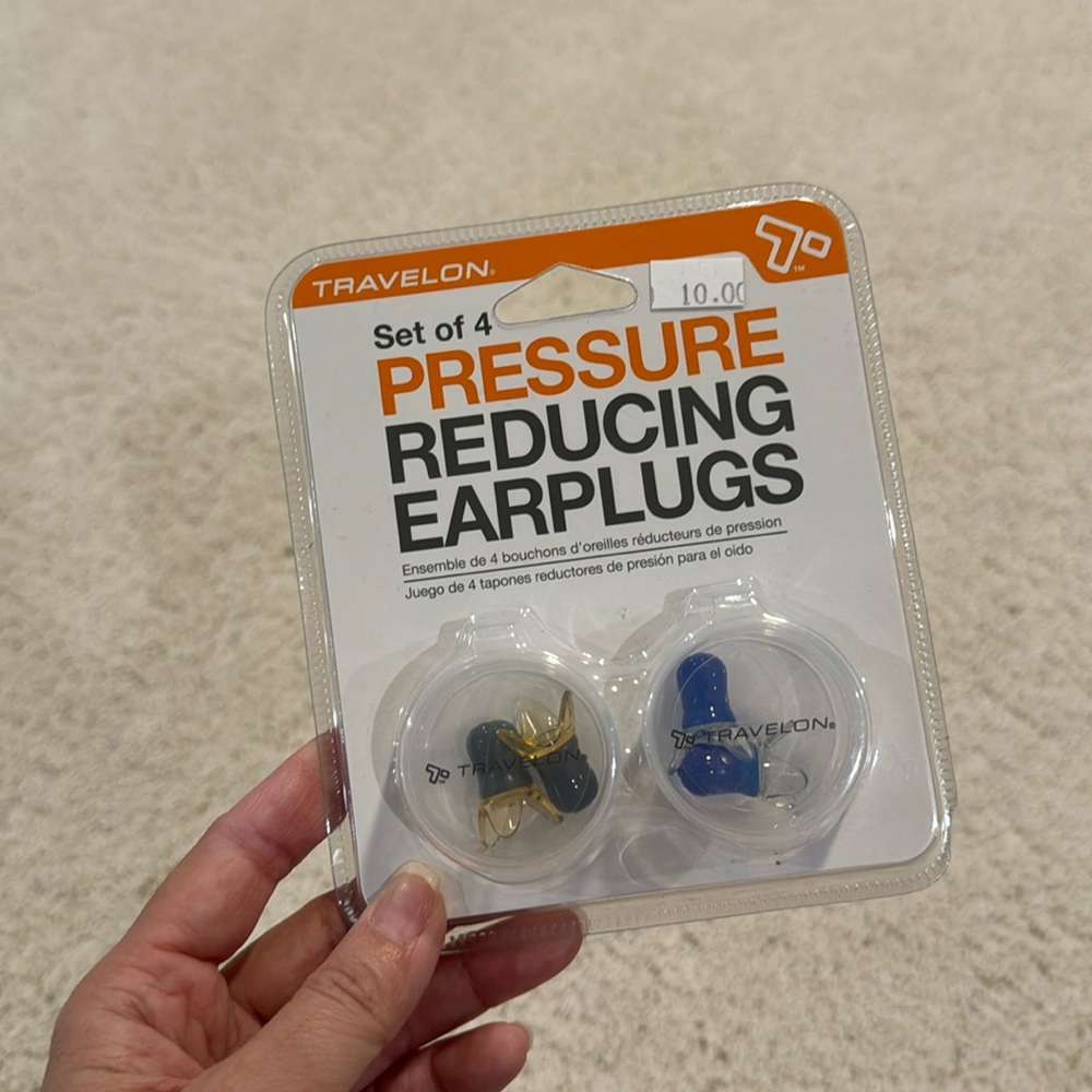 Travelon pressure reducing earplugs